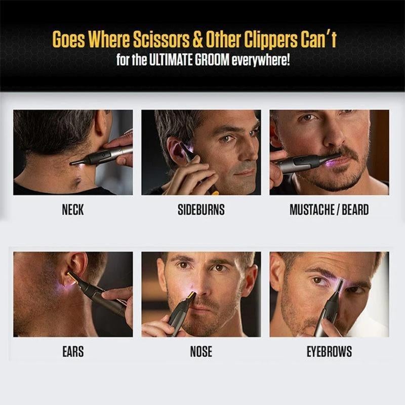Ultra-Thin Precision Trimmer – Professional Grooming for Beard, Nose & Eyebrows