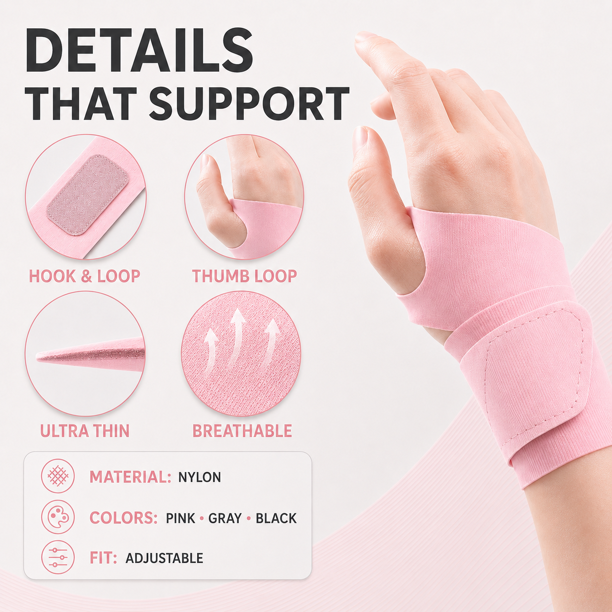 Ultra Thin Wrist Support