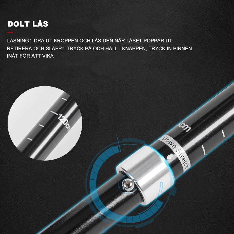 Ultralight Folding Hiking Pole in Aluminum for Outdoor Use