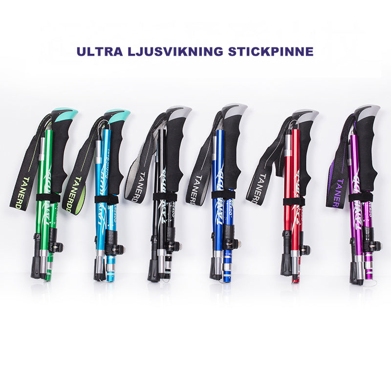 Ultralight Folding Hiking Pole in Aluminum for Outdoor Use