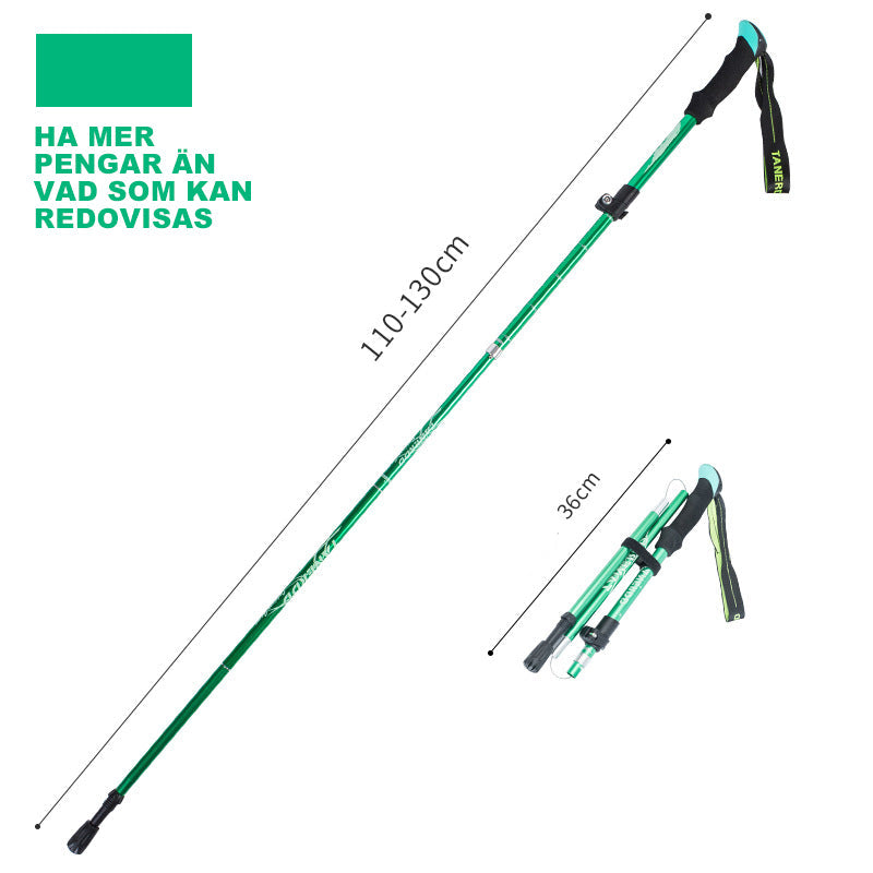 Ultralight Folding Hiking Pole in Aluminum for Outdoor Use