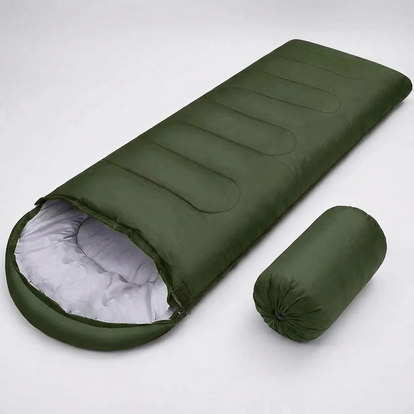Unisex 4-Season Envelope Sleeping Bag for Camping