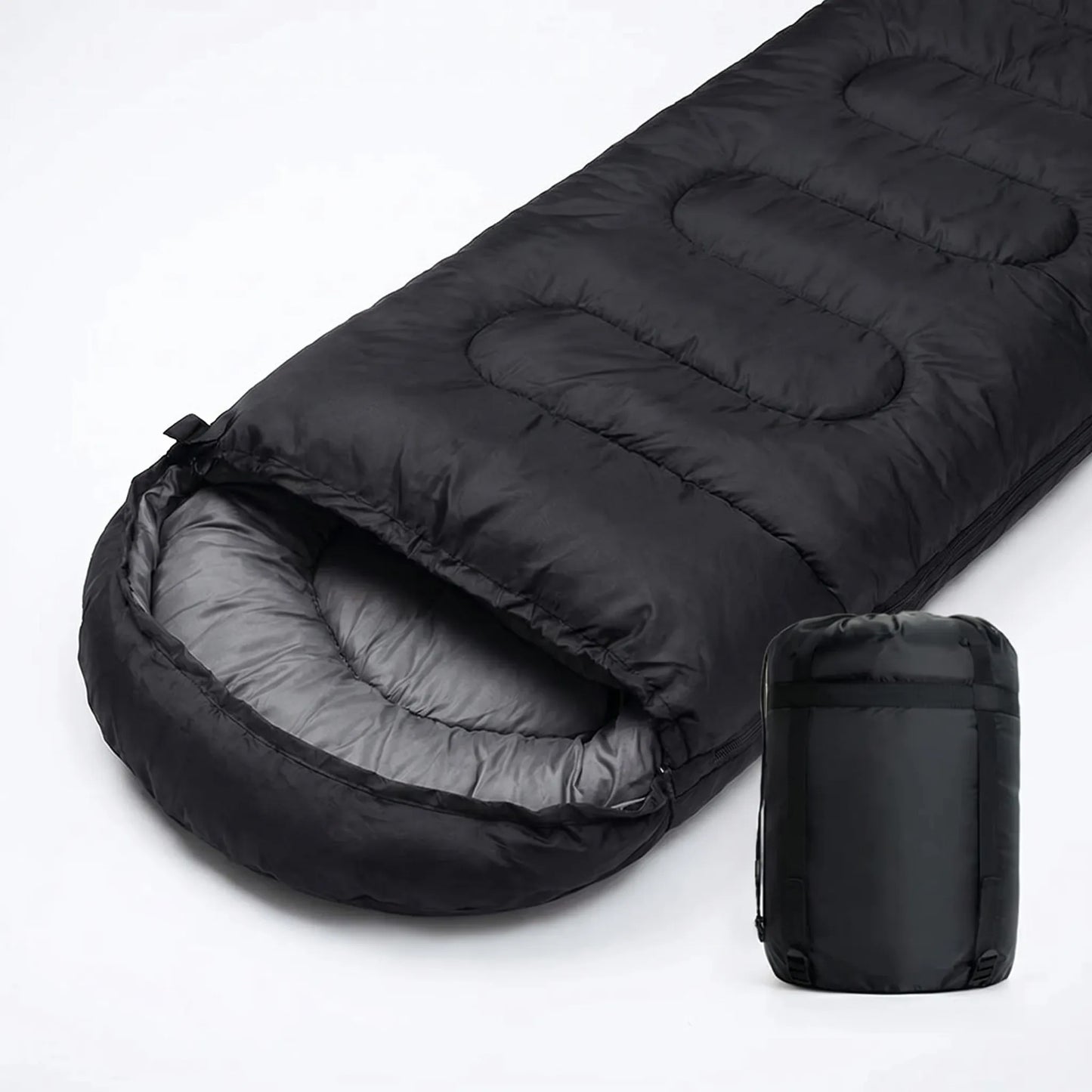Unisex 4-Season Envelope Sleeping Bag for Camping