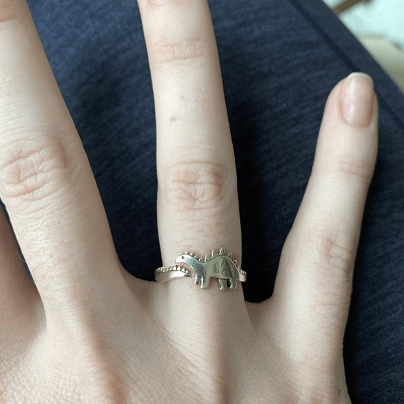 Unisex Adjustable Dinosaur Ring
