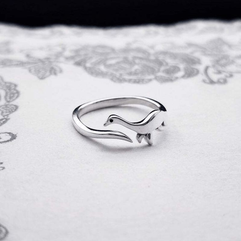 Unisex Adjustable Dinosaur Ring