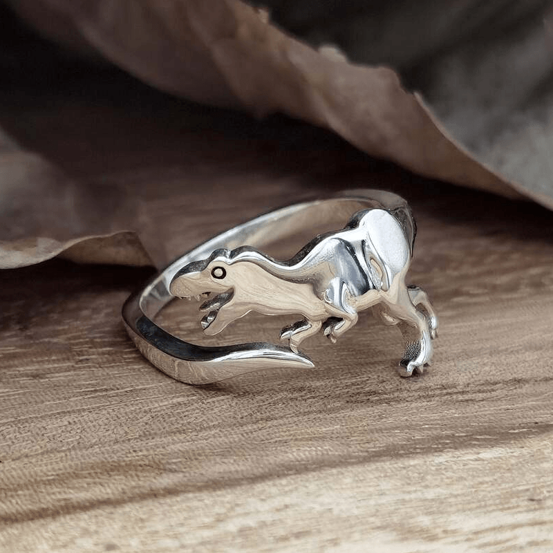 Unisex Adjustable Dinosaur Ring
