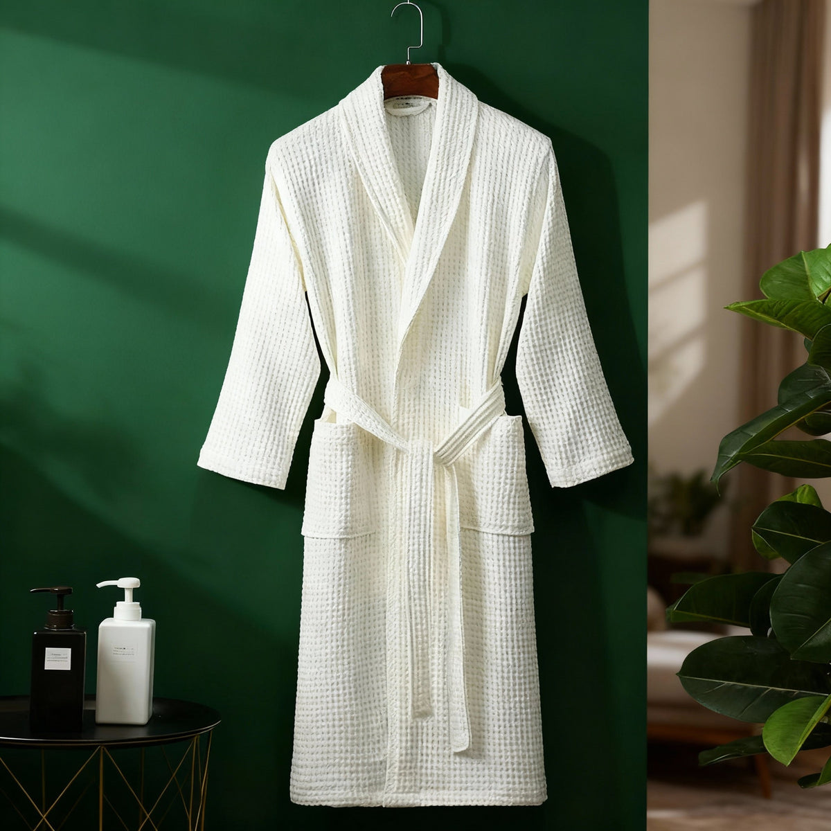Unisex Classic Cut Bathrobe with Pockets