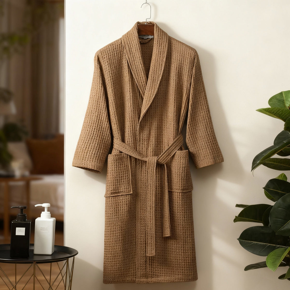 Unisex Classic Cut Bathrobe with Pockets