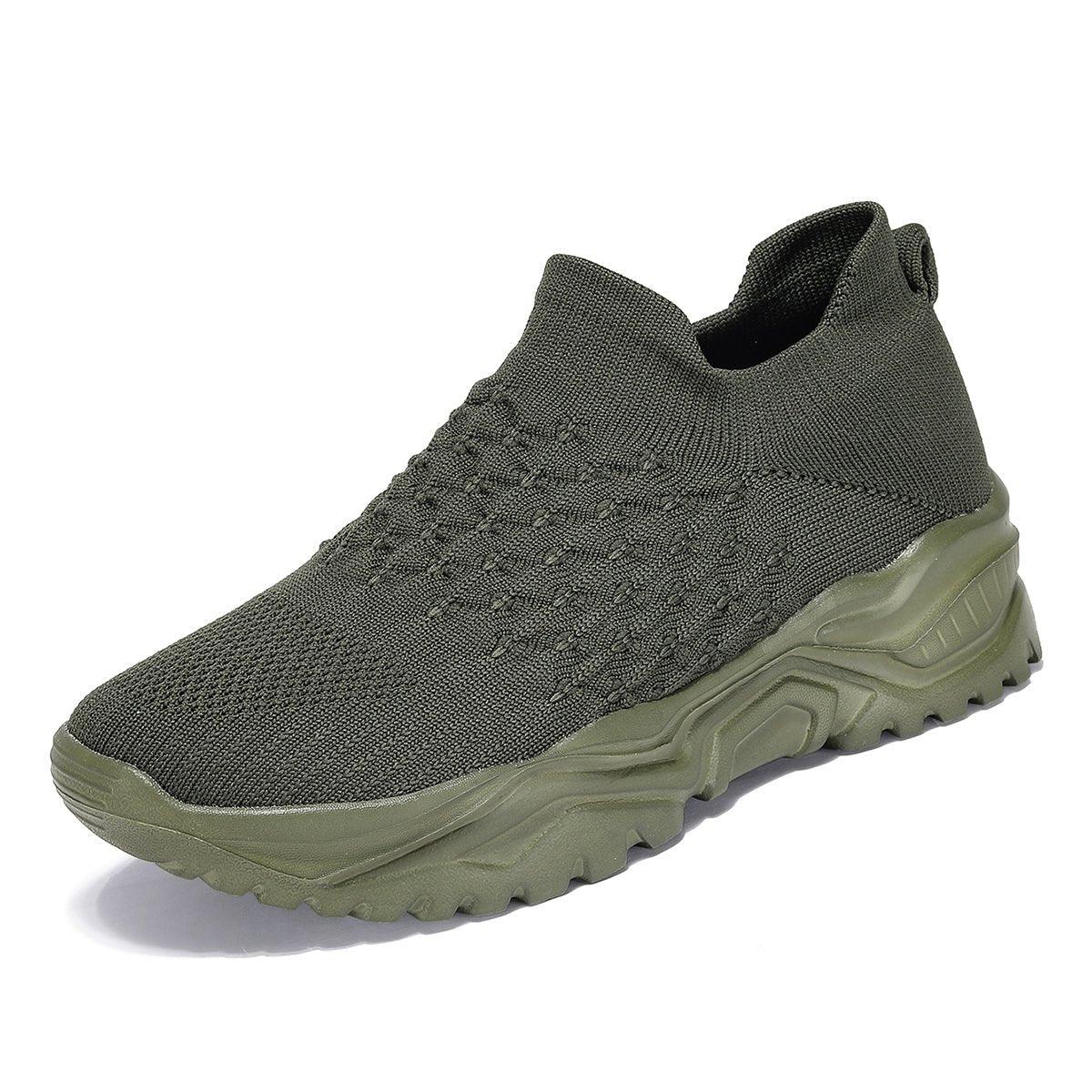 Unisex Ortho Cloud Slip-On Shoes - Ultimate Comfort in Olive Green