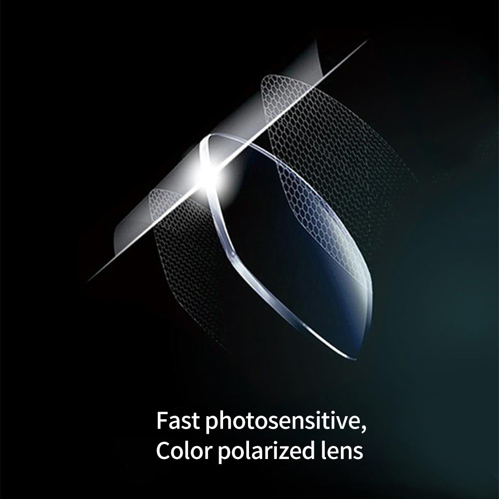 Unisex Photochromic Polarized Anti-Glare Sunglasses
