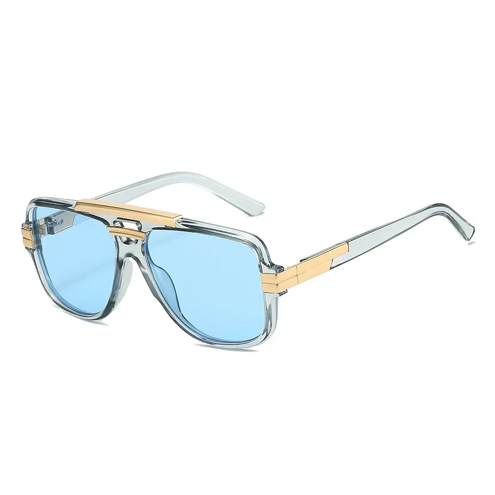 Unisex Sculpted Design Sunglasses