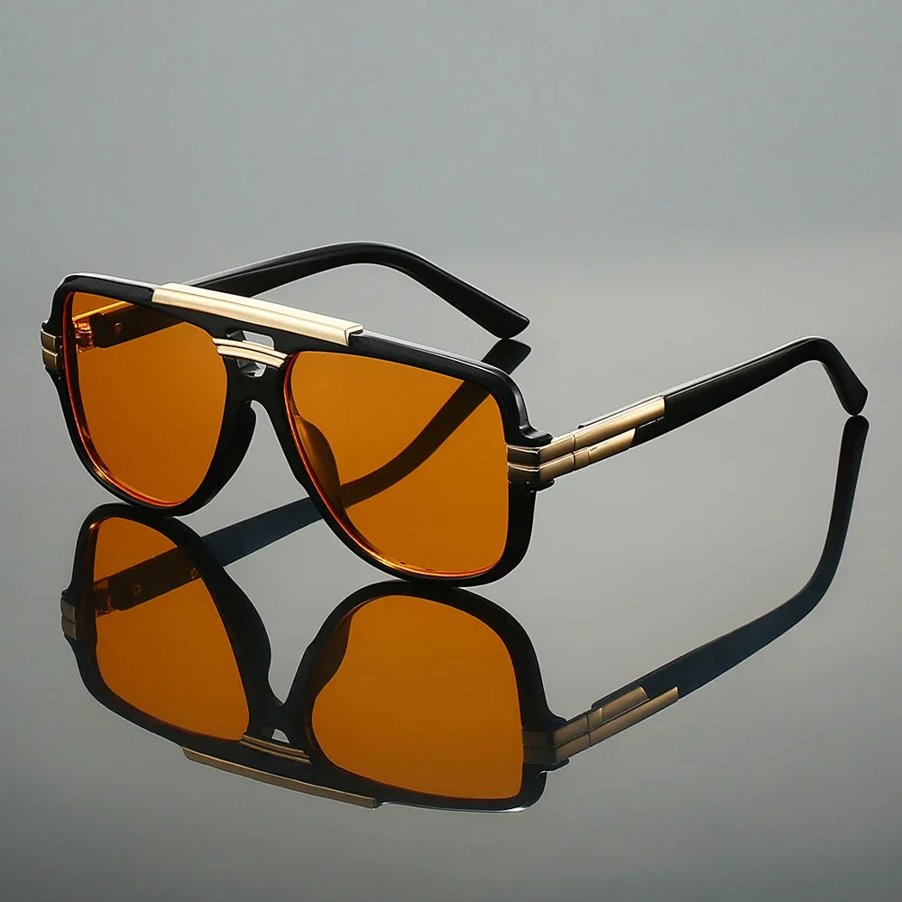 Unisex Sculpted Design Sunglasses