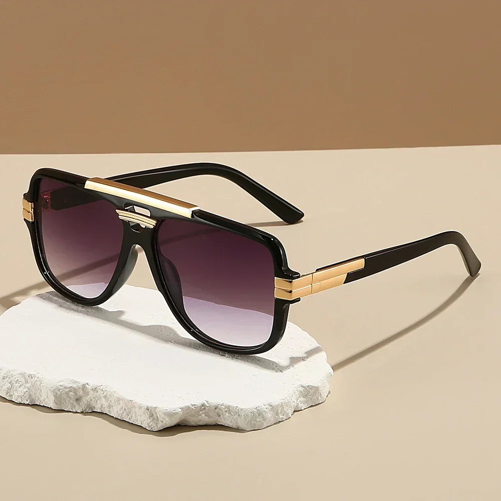 Unisex Sculpted Design Sunglasses