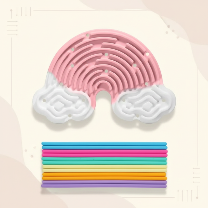 Unisex Silicone Fidget Sensory Board for Stress Relief