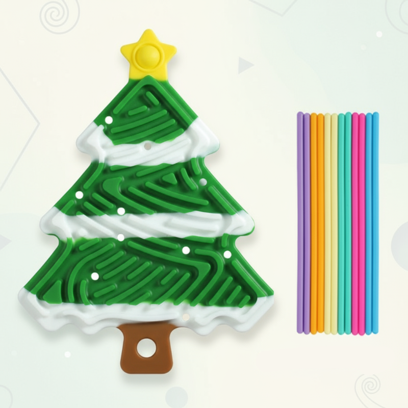 Unisex Silicone Fidget Sensory Board for Stress Relief