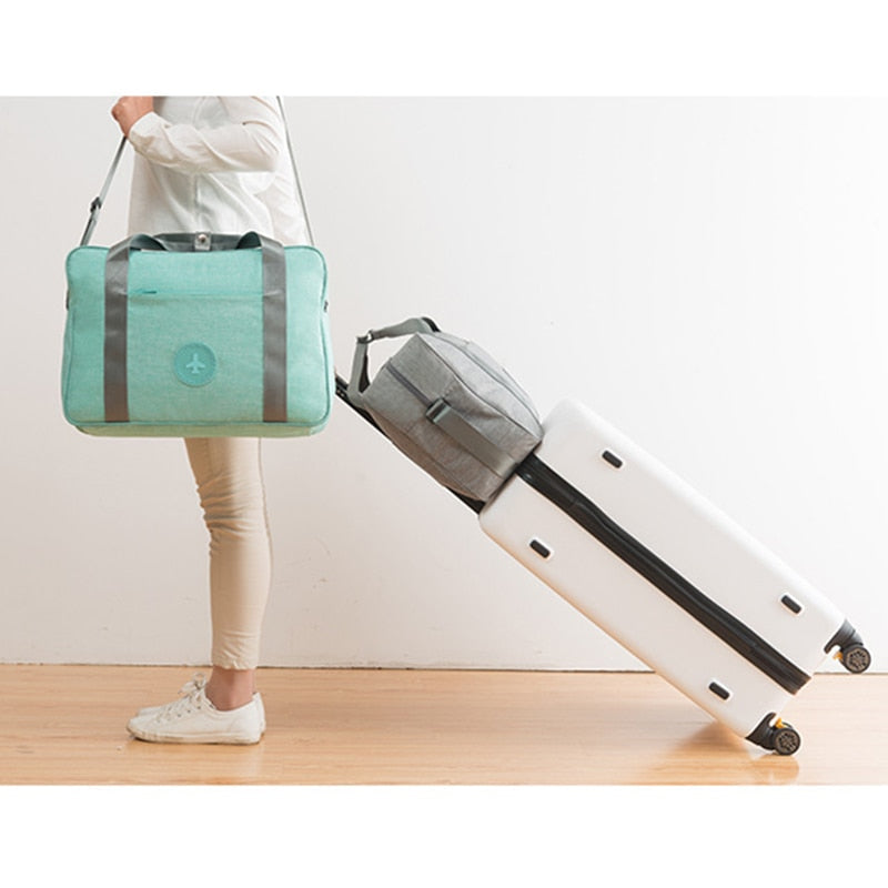 Unisex Travel Carry-On Suitcase Bag - Hands-Free Convenience
