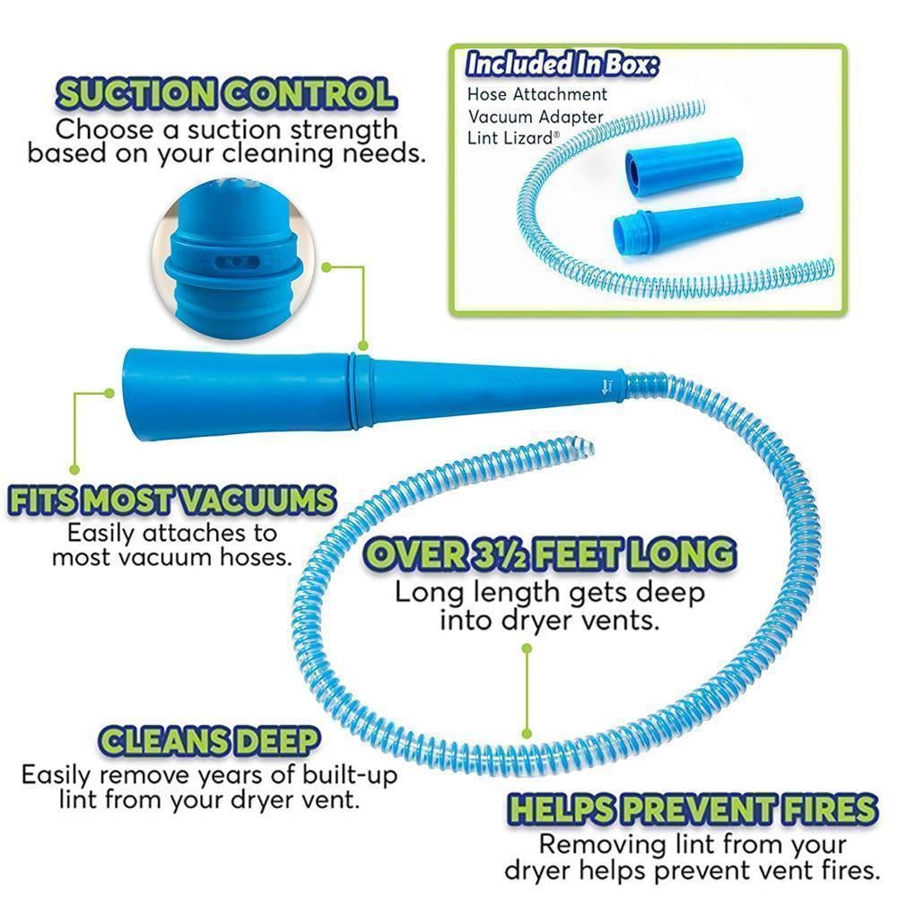 Universal Dryer Vent Cleaner Hose & Vacuum Attachment