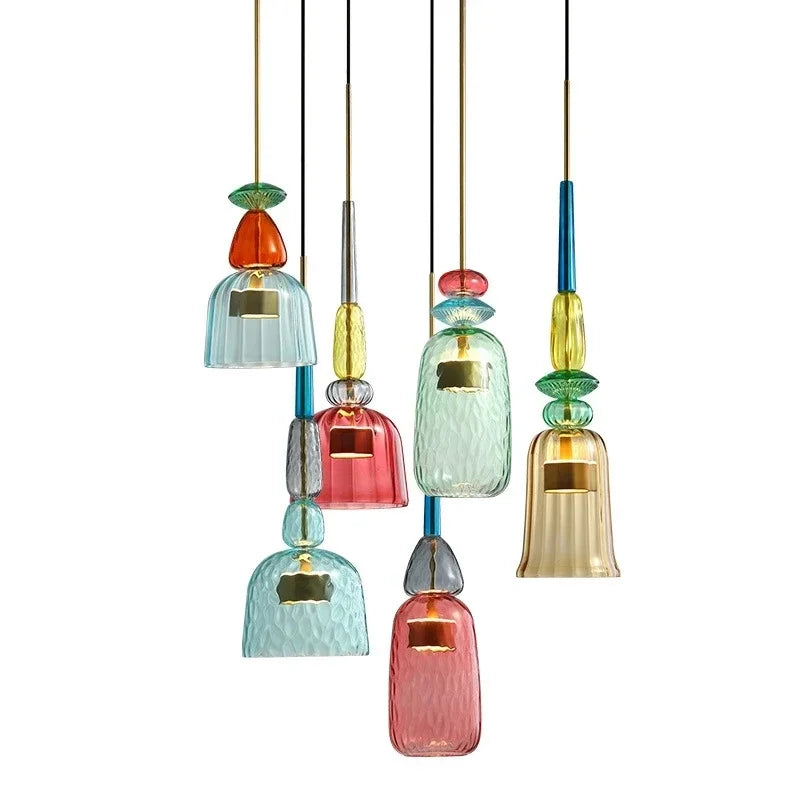 UrbanSimplicity - Pendant Lamps with Colorful Glass