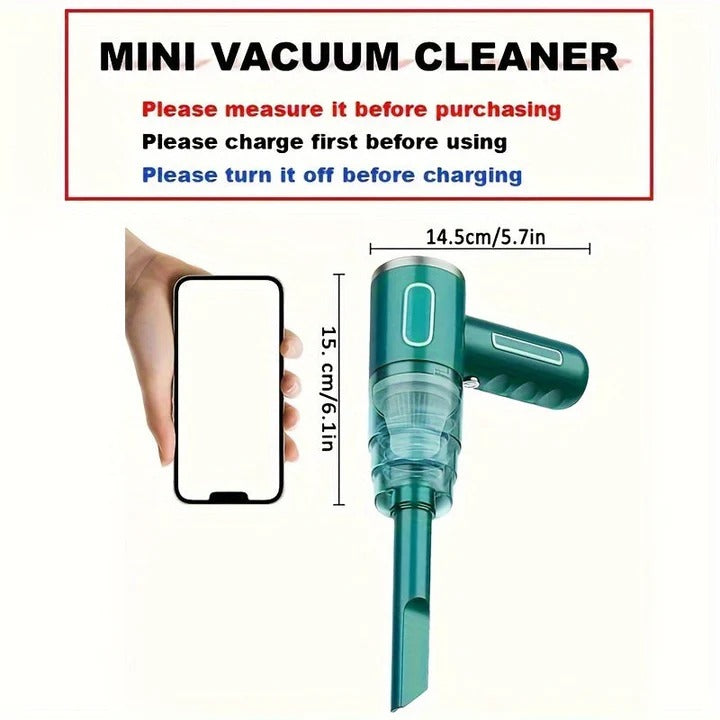 USB Rechargeable Mini Vacuum Cleaner for Car and Home