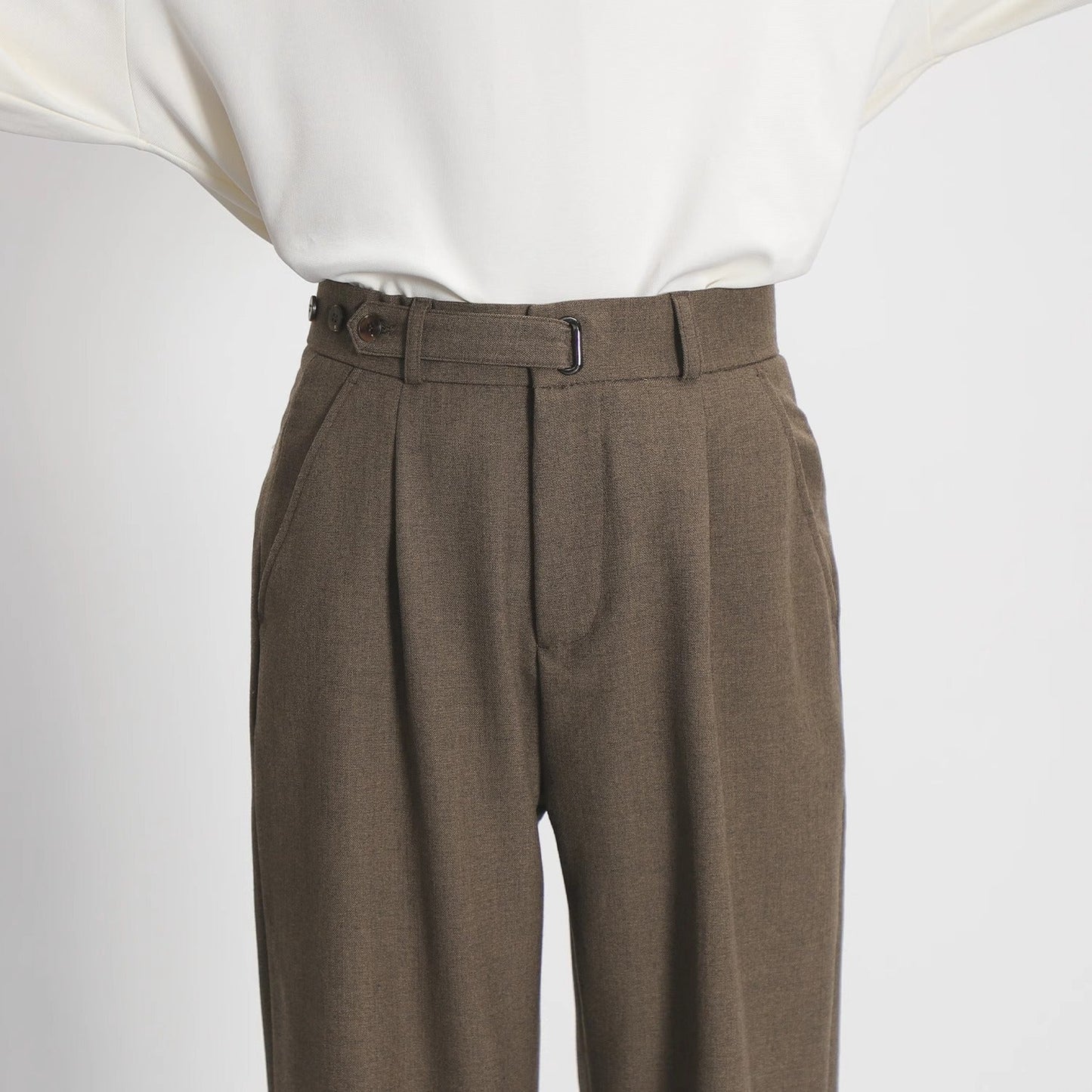 Image of Victor | Men's High-Waisted Pleated Dress Pants