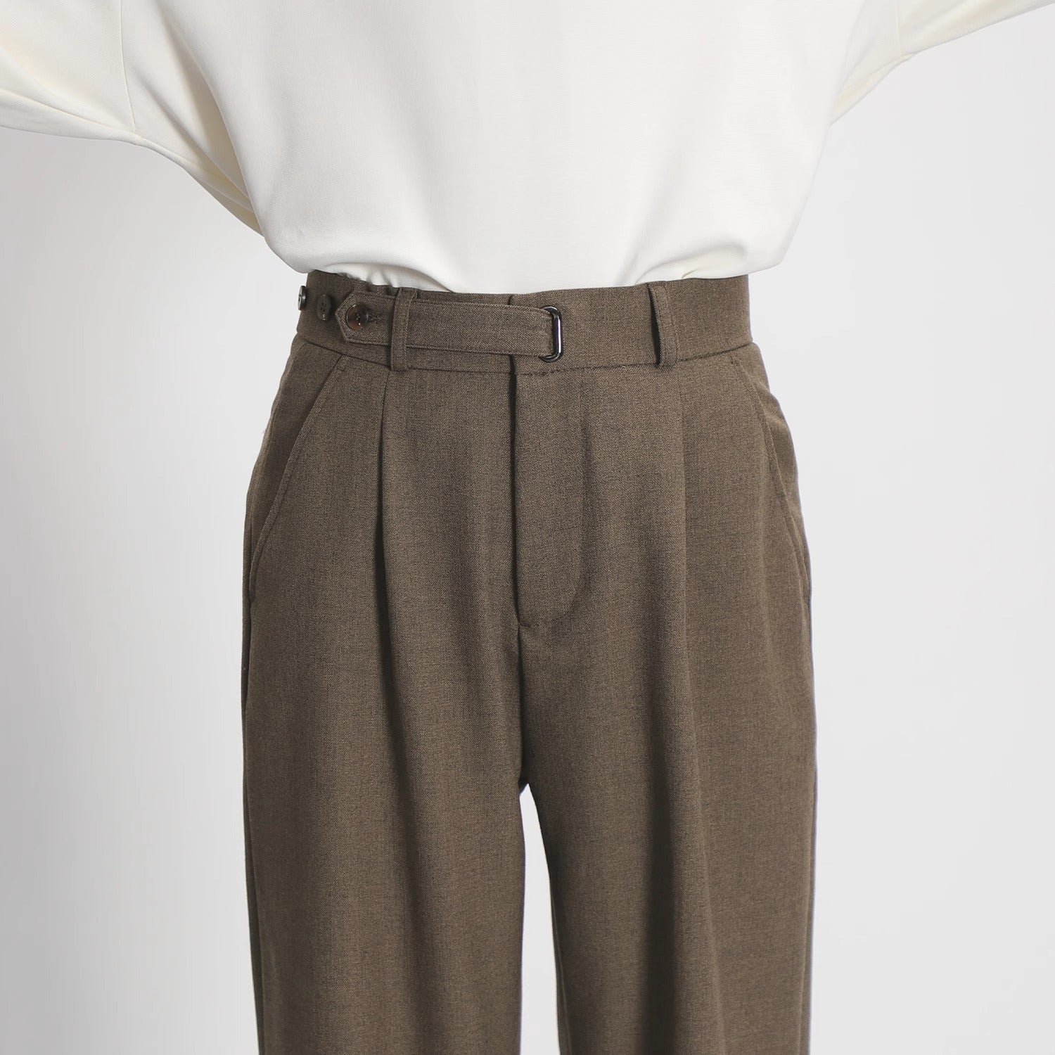 Image of Victor | Men's High-Waisted Pleated Dress Pants