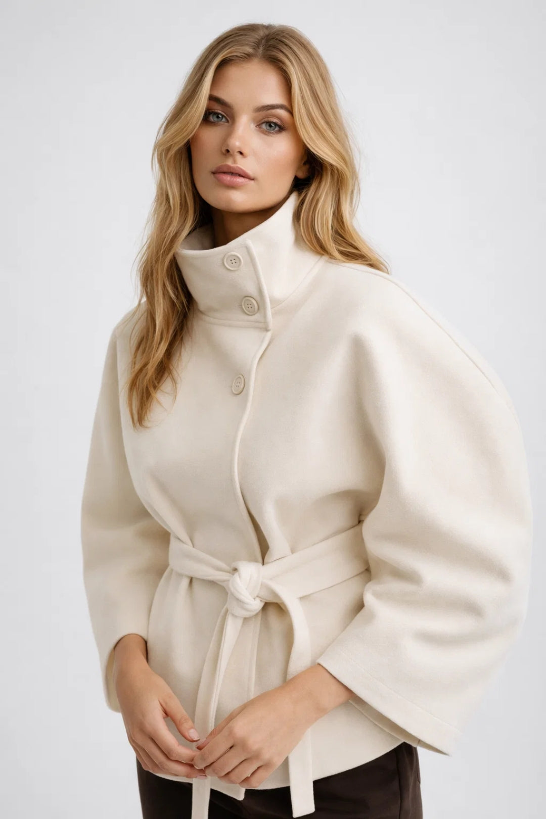 Image of Virginia | Women's Belted Cape Coat