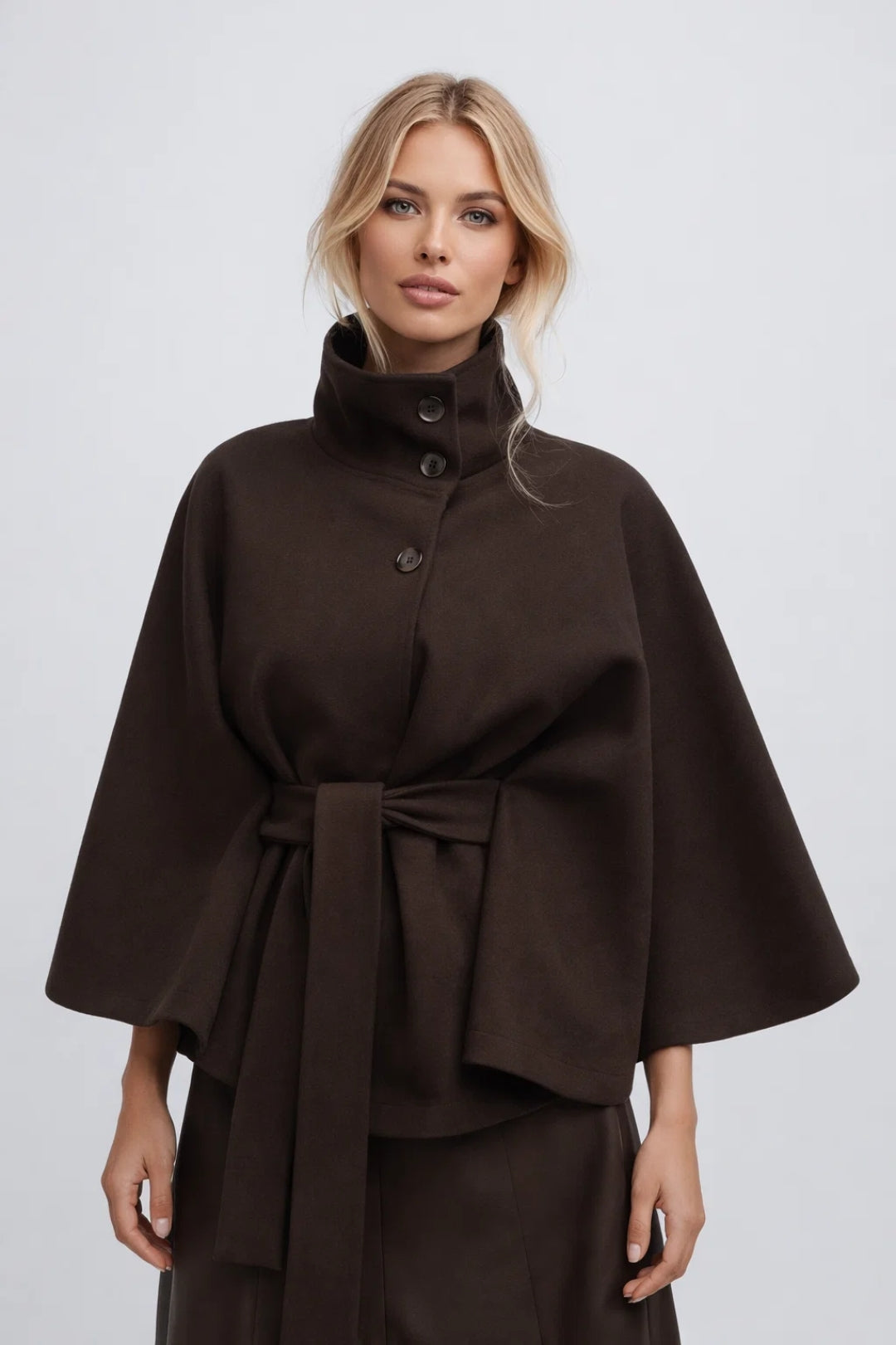 Image of Virginia | Women's Belted Cape Coat