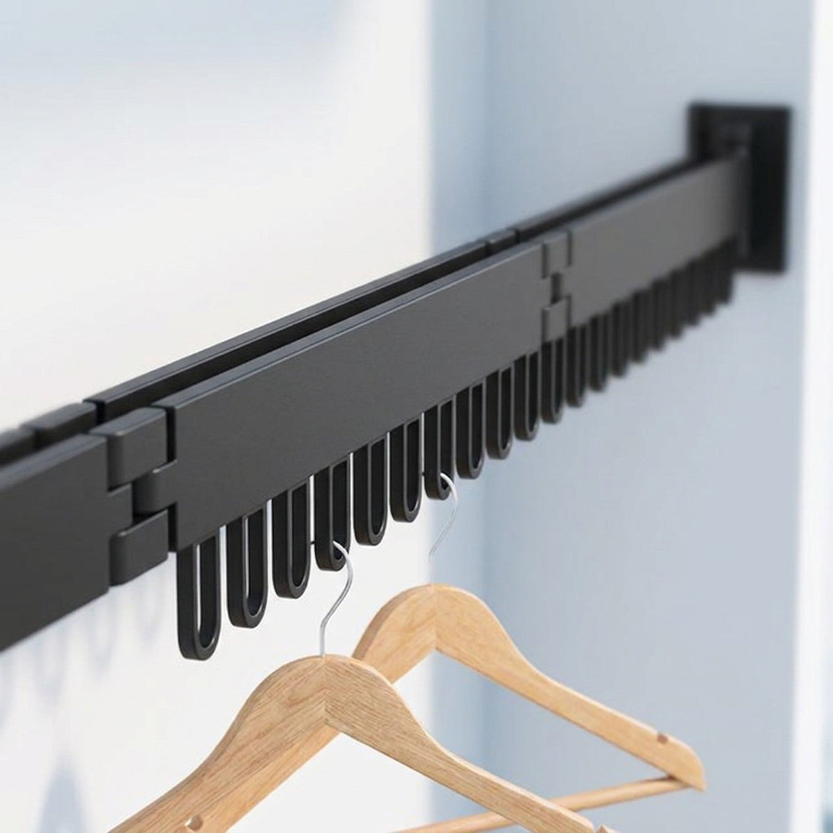 Wall-Mounted Retractable Clothes Drying Rack