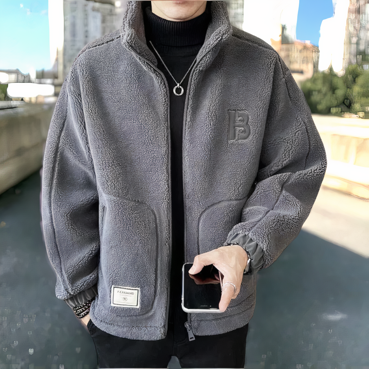 Warm Fleece Jacket - Thermal Comfort and Winter-Ready Style