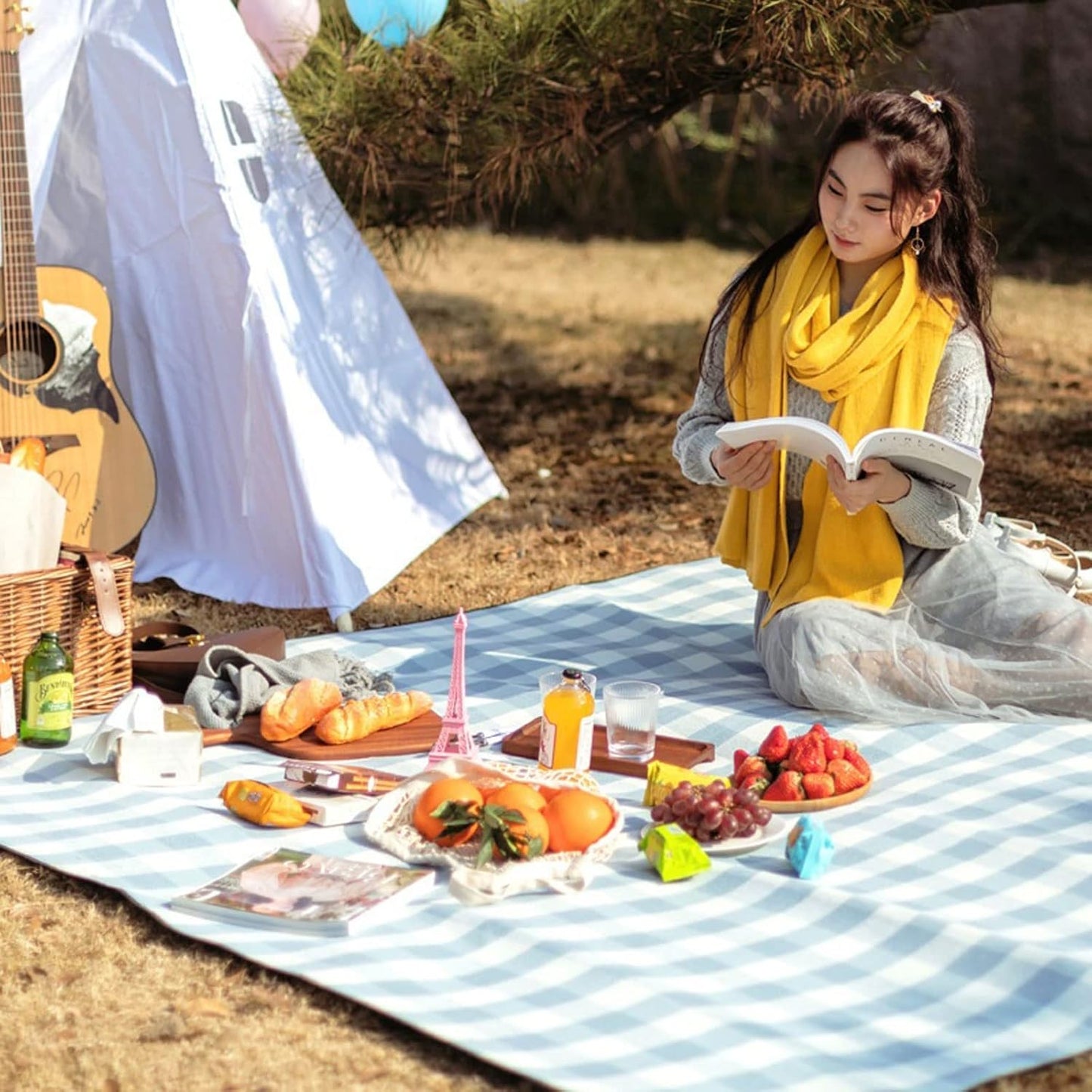 Water-Resistant Foldable Picnic Blanket - Outdoor Camping