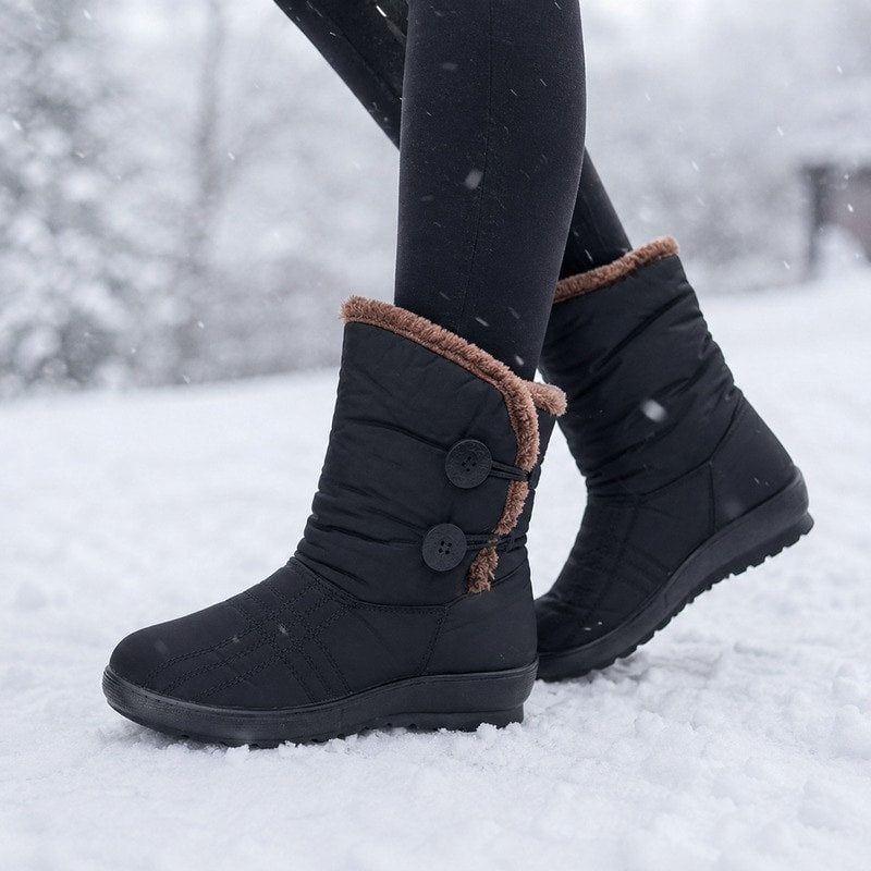 Water-Resistant Winter Boots with Warm Lining