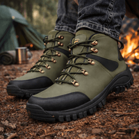Waterproof Mid-Cut Hiking Shoes with Reinforced Steel Toe Cap