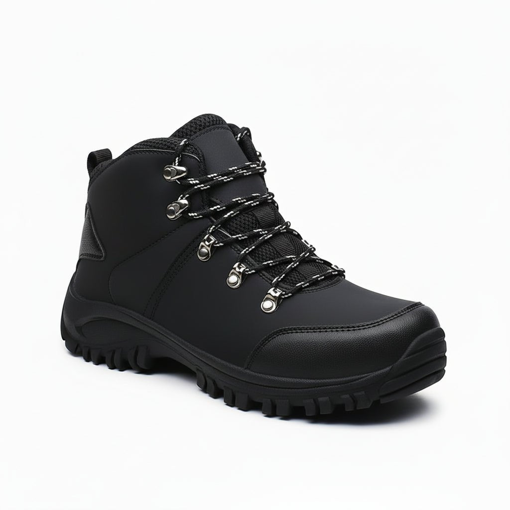 Waterproof Mid-Cut Hiking Shoes with Reinforced Steel Toe Cap