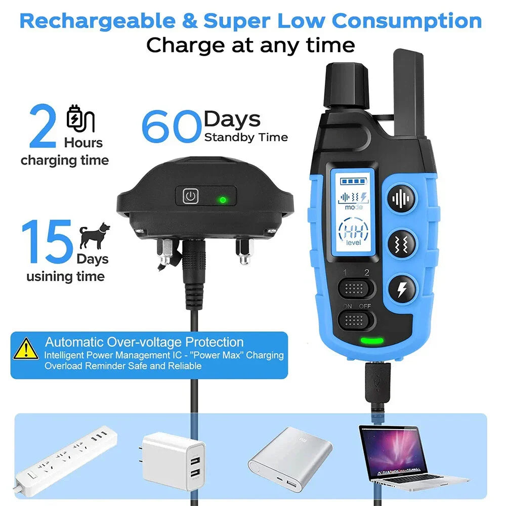 Waterproof & Rechargeable E-Collar for Dog Training