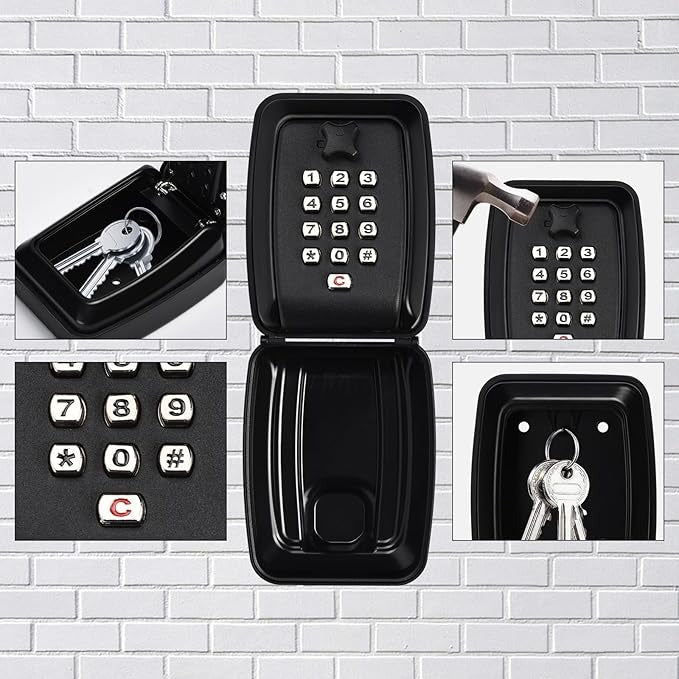 Weatherproof Key Box for Wall Mounting