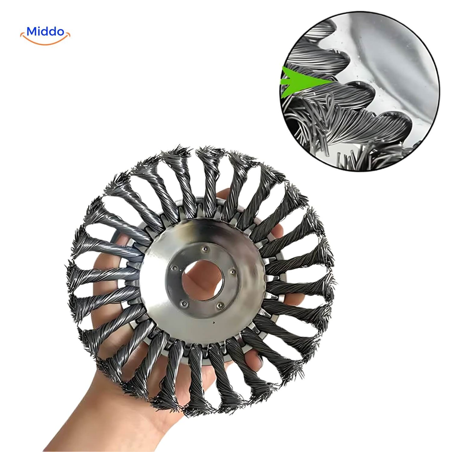 Weedmaster™ | Seamless Weed Brush with Wire Wheels for Lawn and Garden Maintenance