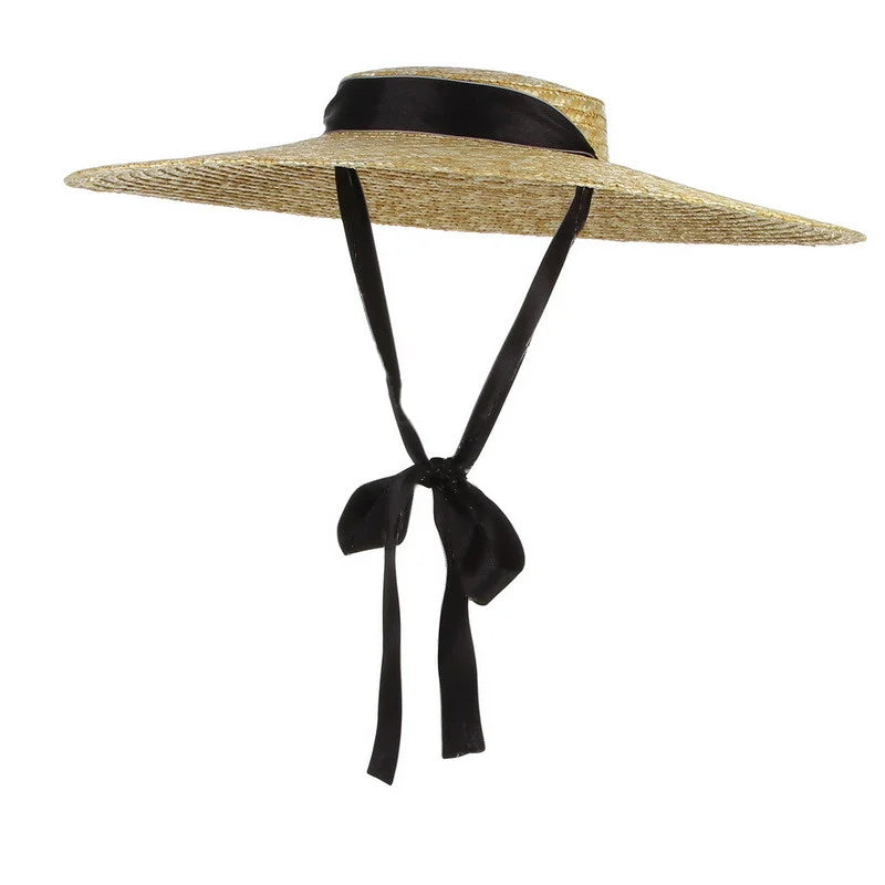 Wide Brim Flat Top Sun Hat