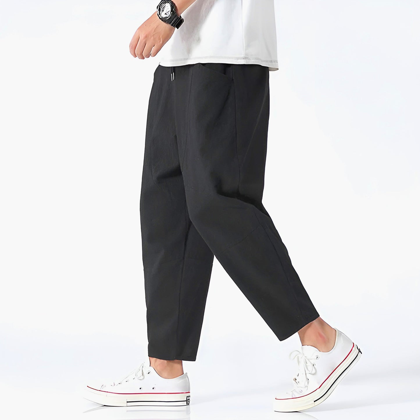 Image of William | Men's Cropped Drawstring Pants
