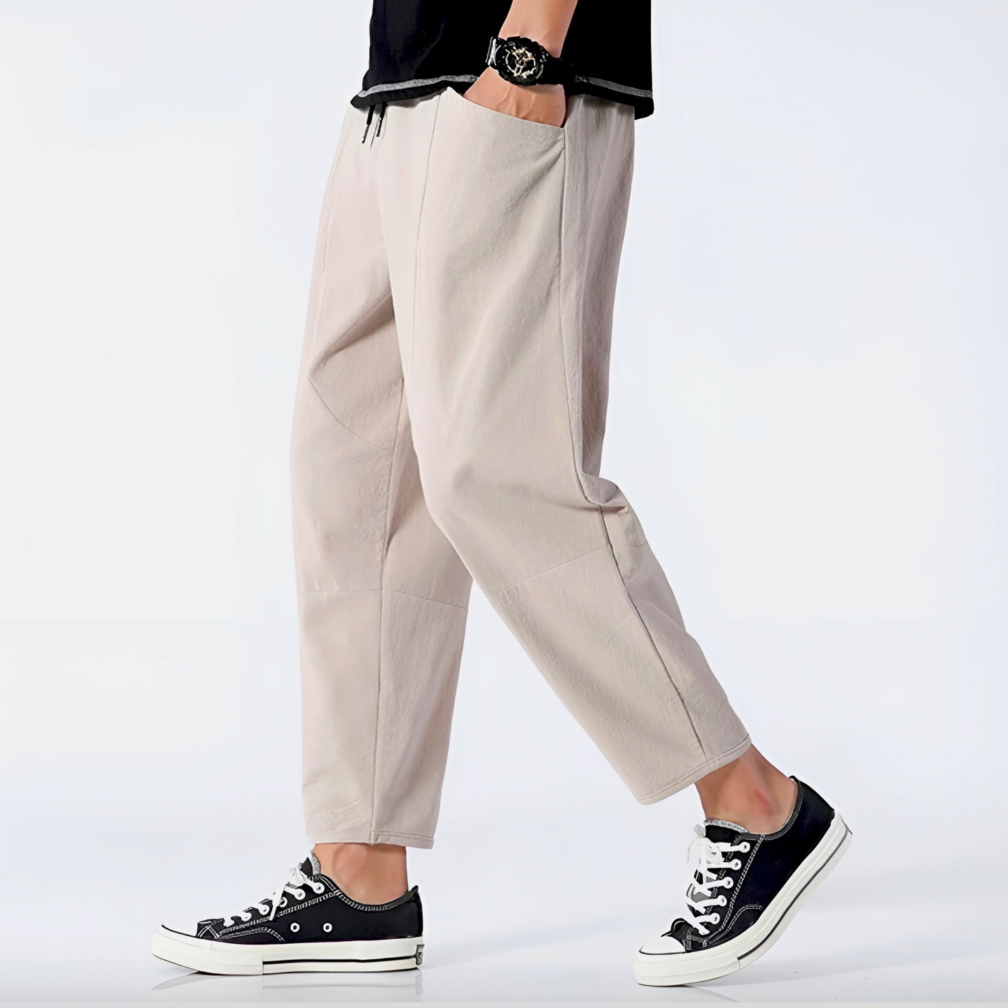 Image of William | Men's Cropped Drawstring Pants