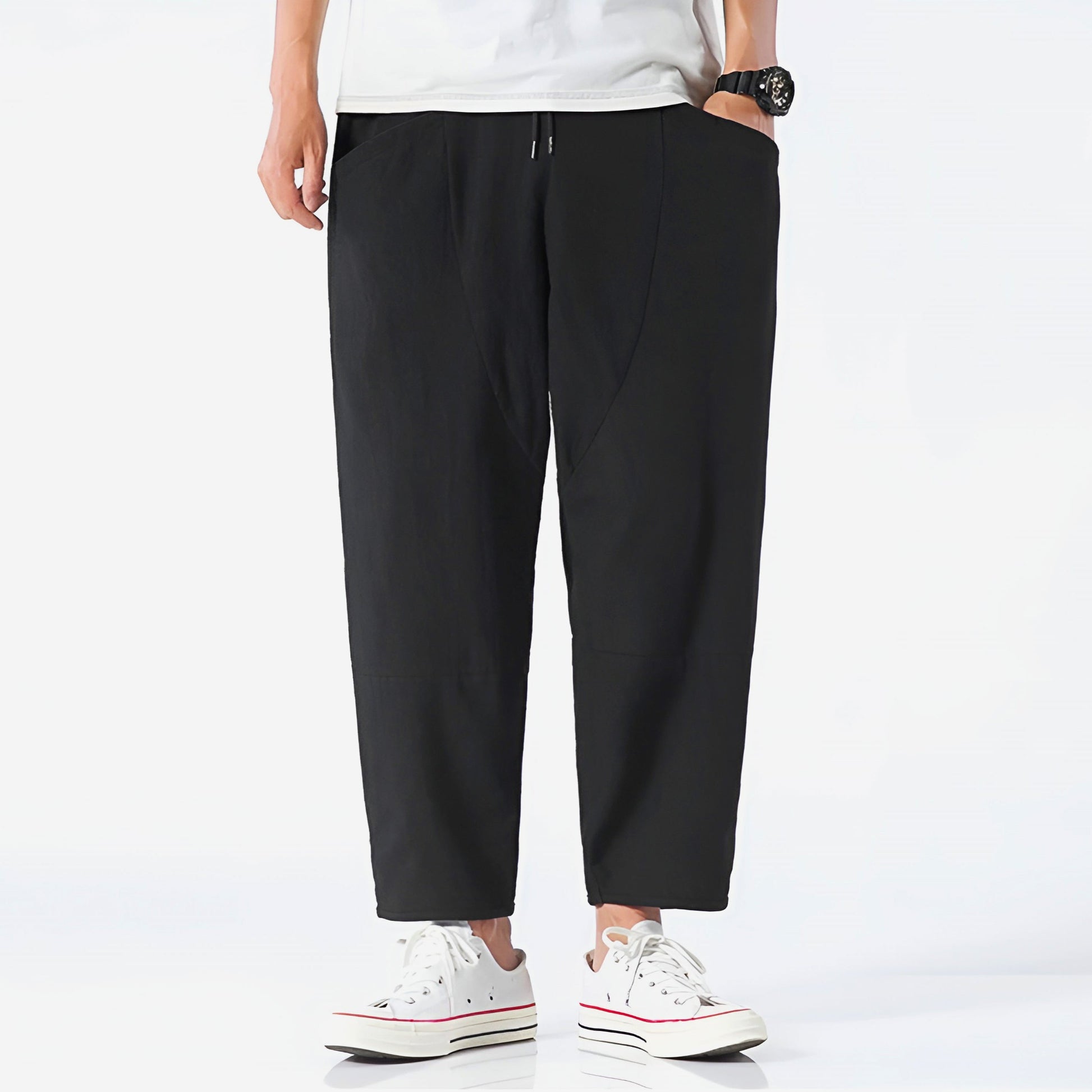 Image of William | Men's Cropped Drawstring Pants