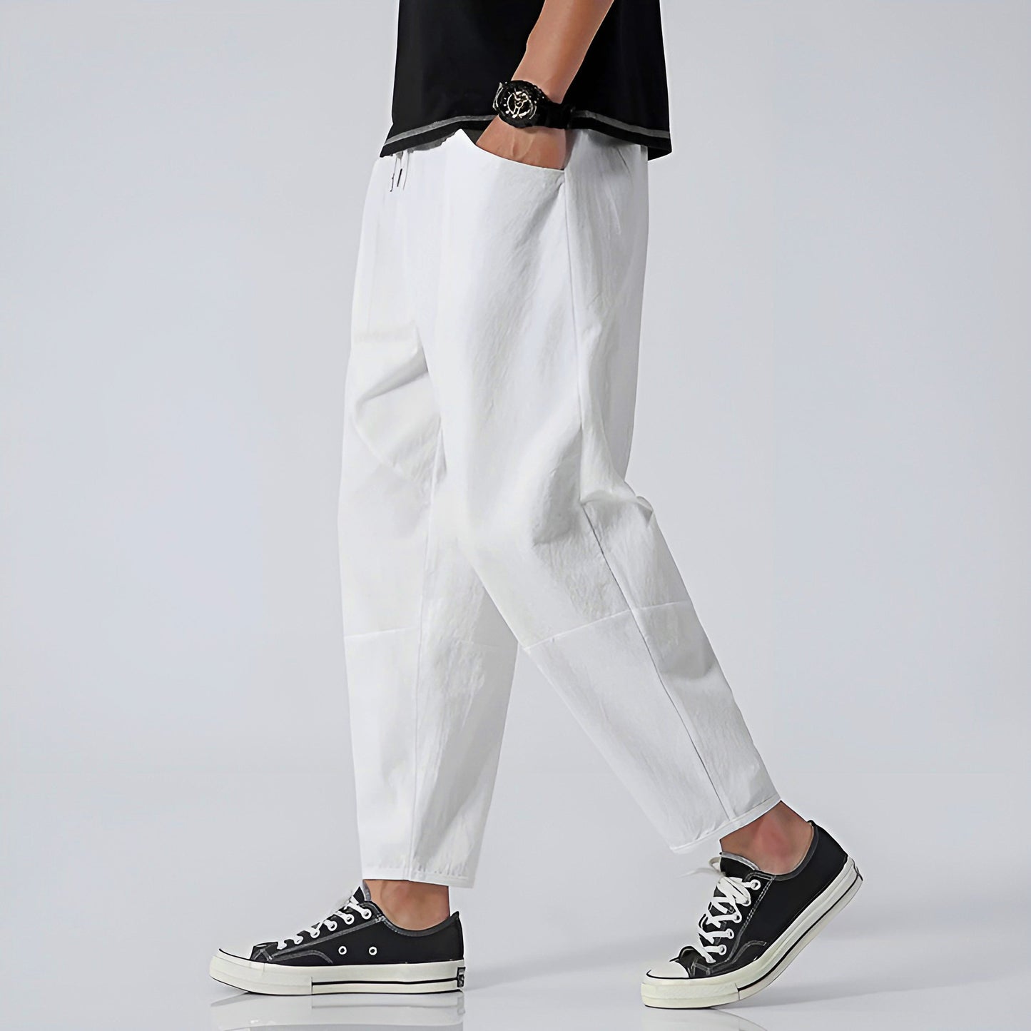 Image of William | Men's Cropped Drawstring Pants