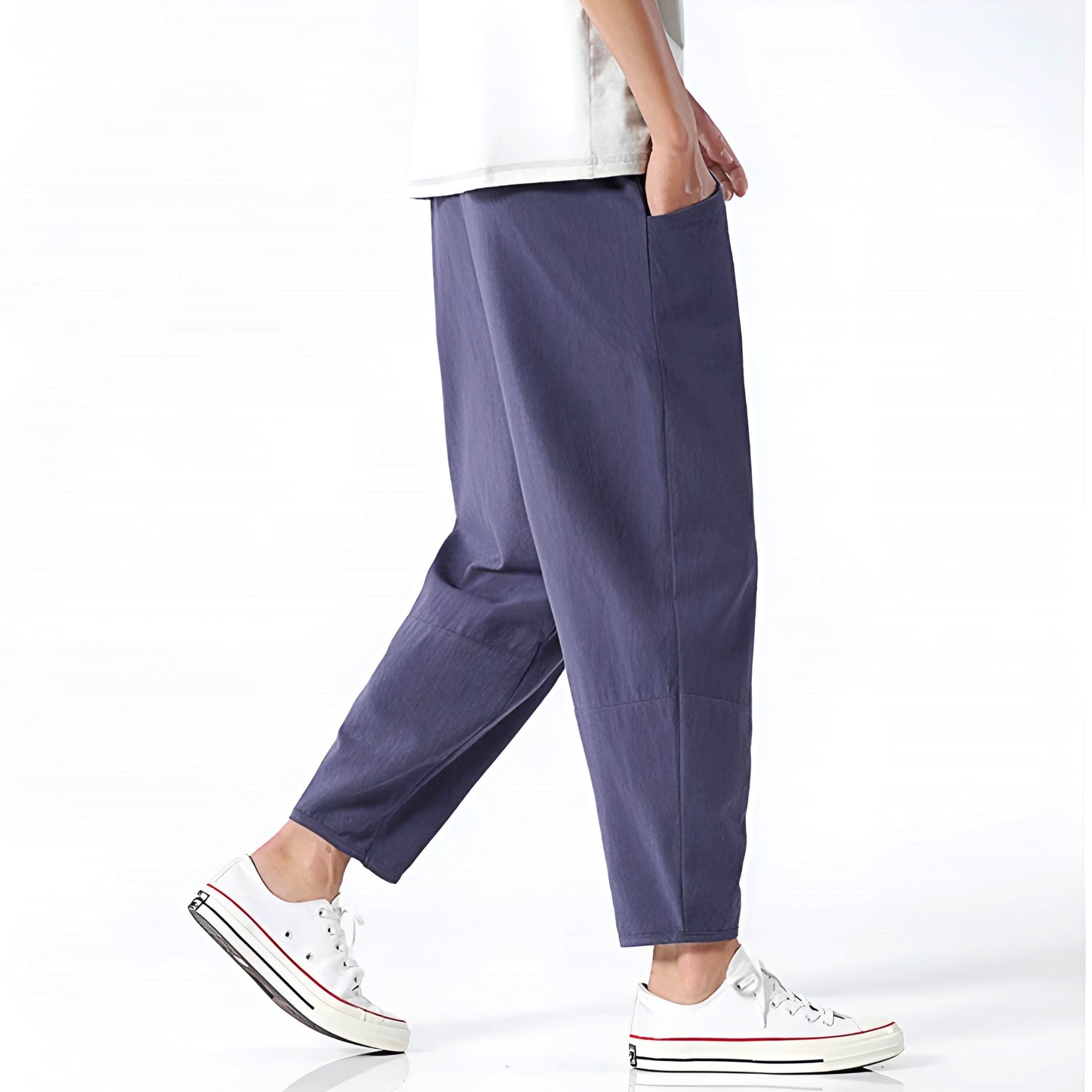 Image of William | Men's Cropped Drawstring Pants