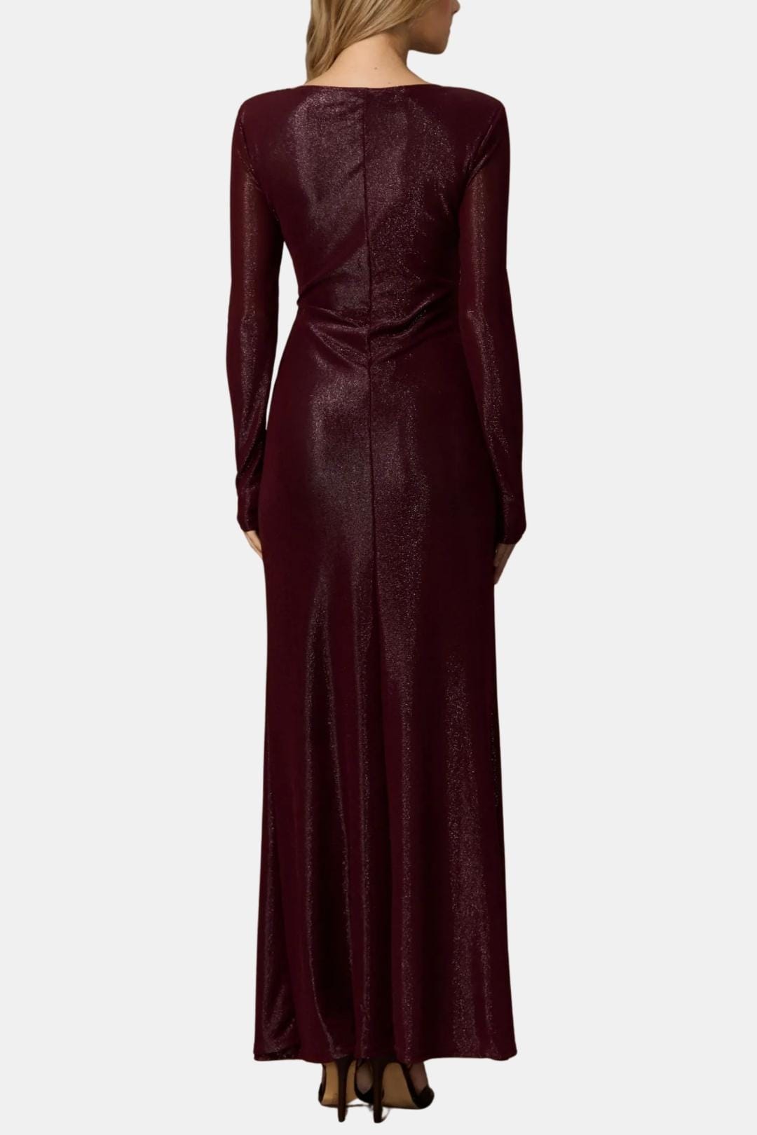 Image of Willow | Women's Long Sleeve Knot Front Maxi Dress