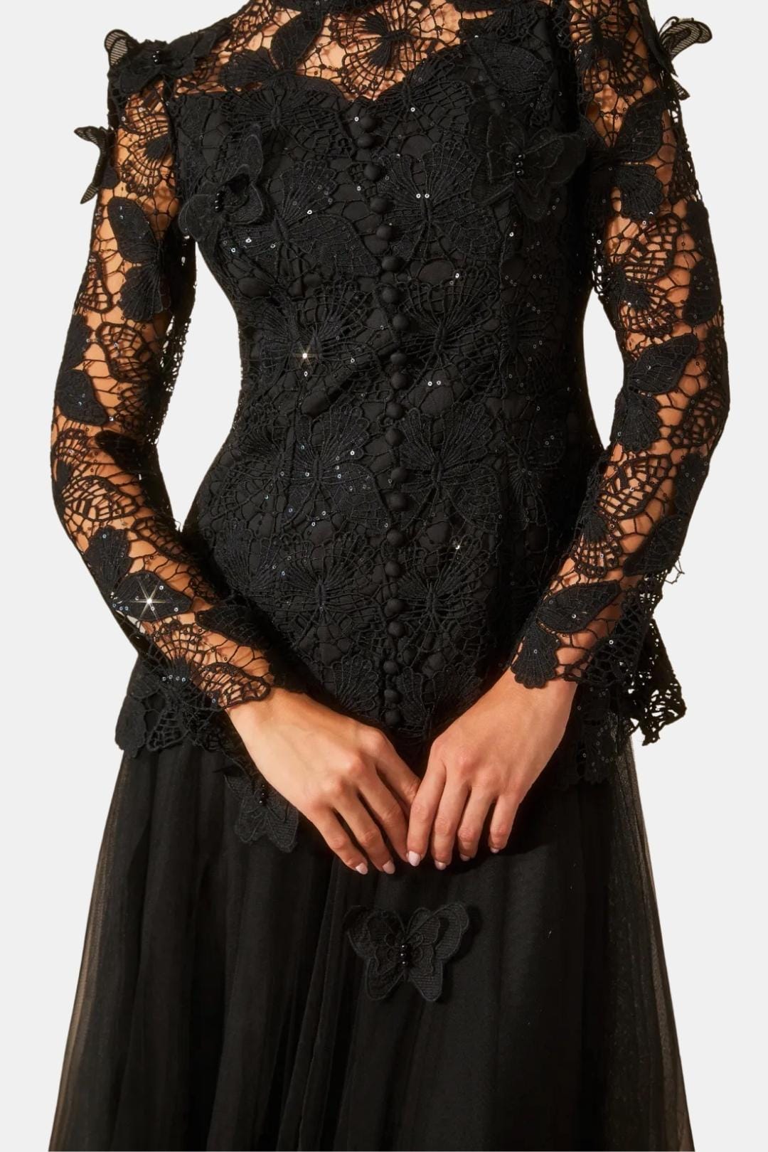 Image of Willow | Women's Long Sleeve Lace Maxi Dress
