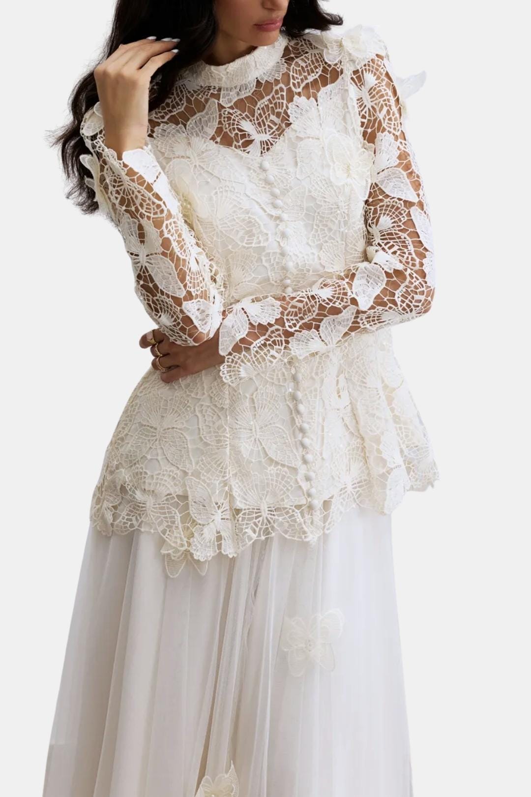 Image of Willow | Women's Long Sleeve Lace Maxi Dress