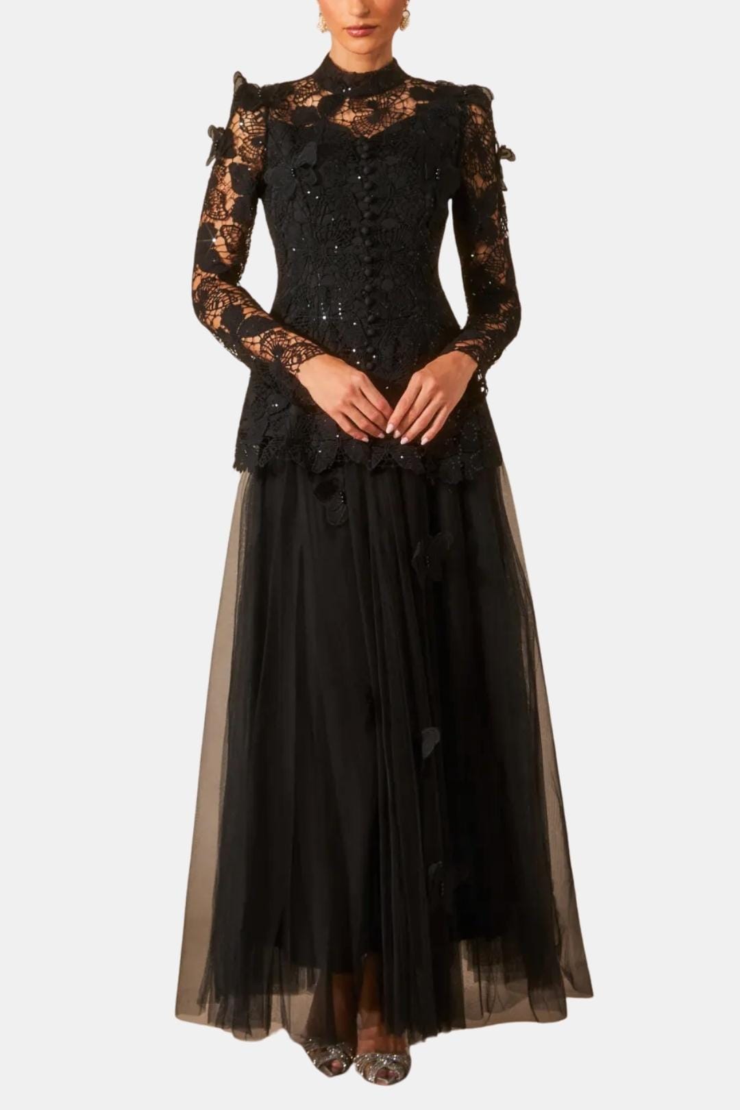 Image of Willow | Women's Long Sleeve Lace Maxi Dress
