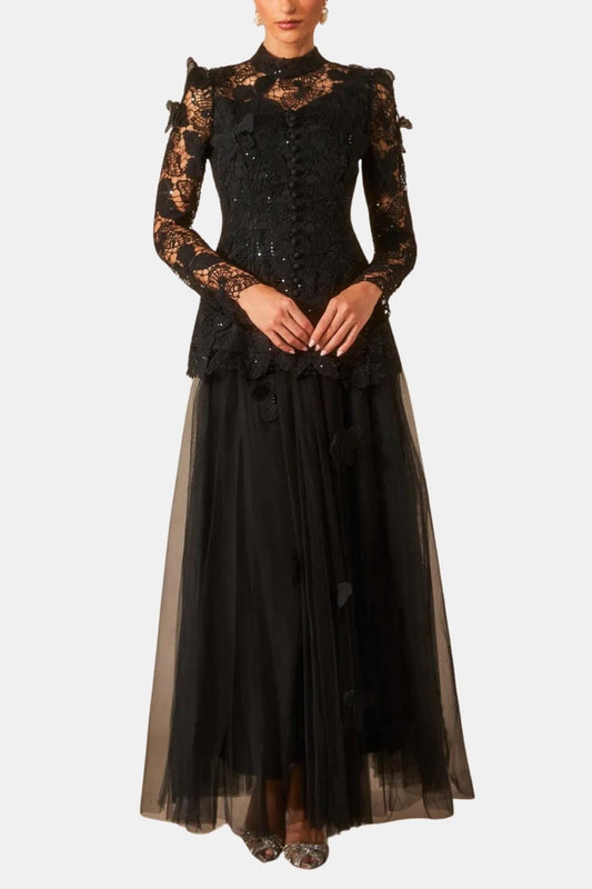 Image of Willow | Women's Long Sleeve Lace Maxi Dress