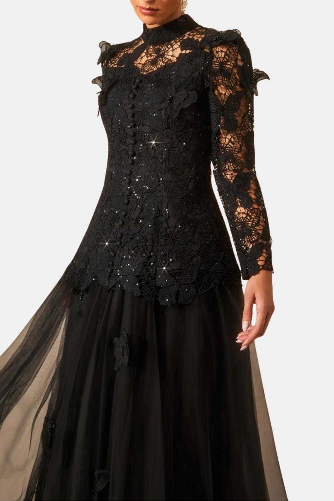 Image of Willow | Women's Long Sleeve Lace Maxi Dress