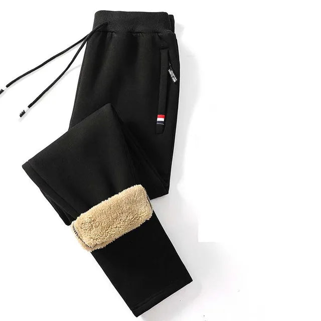 Winter Sweatpants | Straight-Leg Fleece Trousers