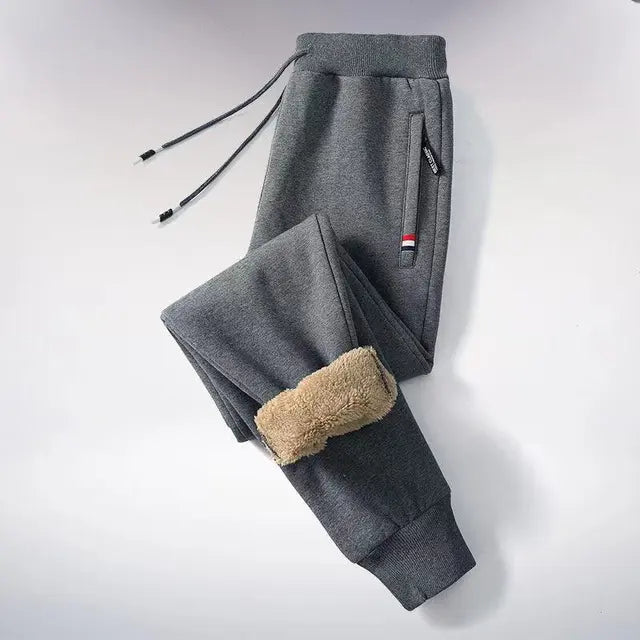 Winter Sweatpants | Straight-Leg Fleece Trousers